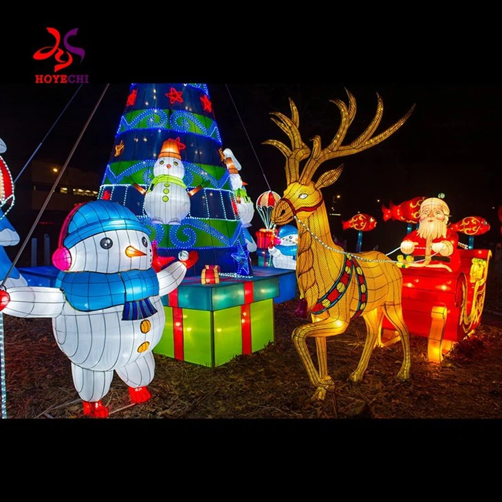 2025 Outdoor Elephant Rhino Tiger Lion Animal Lantern For Zoo Theme Park Holiday Decorations