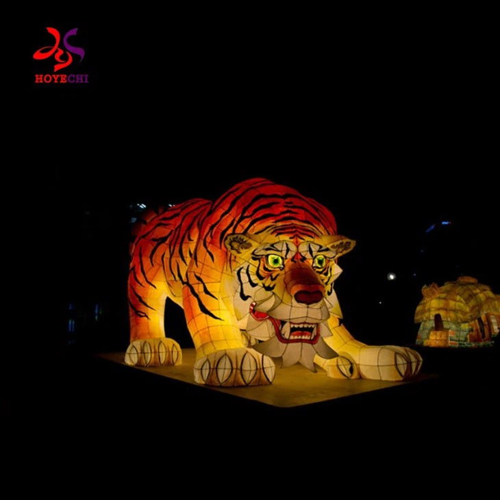 Chinese New Year Festival Lanterns Decoration With Lights For Theme Park Zoo Decor