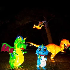 Risastór kínversk hefðbundin hátíð Lantern Zoo Park Animal Lantern